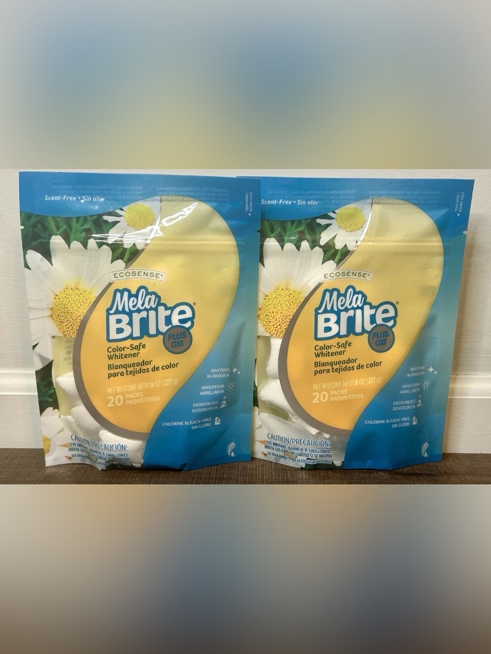 NEW Sealed Melaleuca Ecosense MelaBrite Plus Oxi Color Safe Whitener 20 Pks X2